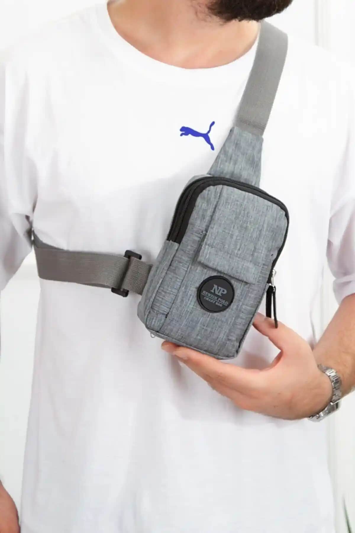 Yeni Trend Polo Keten Çapraz Telefon Bölmeli Omuz Çantası Günlük ve Seyahat Kullanımı İçin