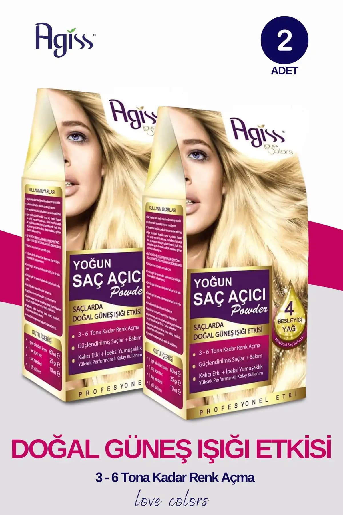 AGISS Love Colors ve Sea Color Çilek Kırmızısı Set Karşılaştırması 1