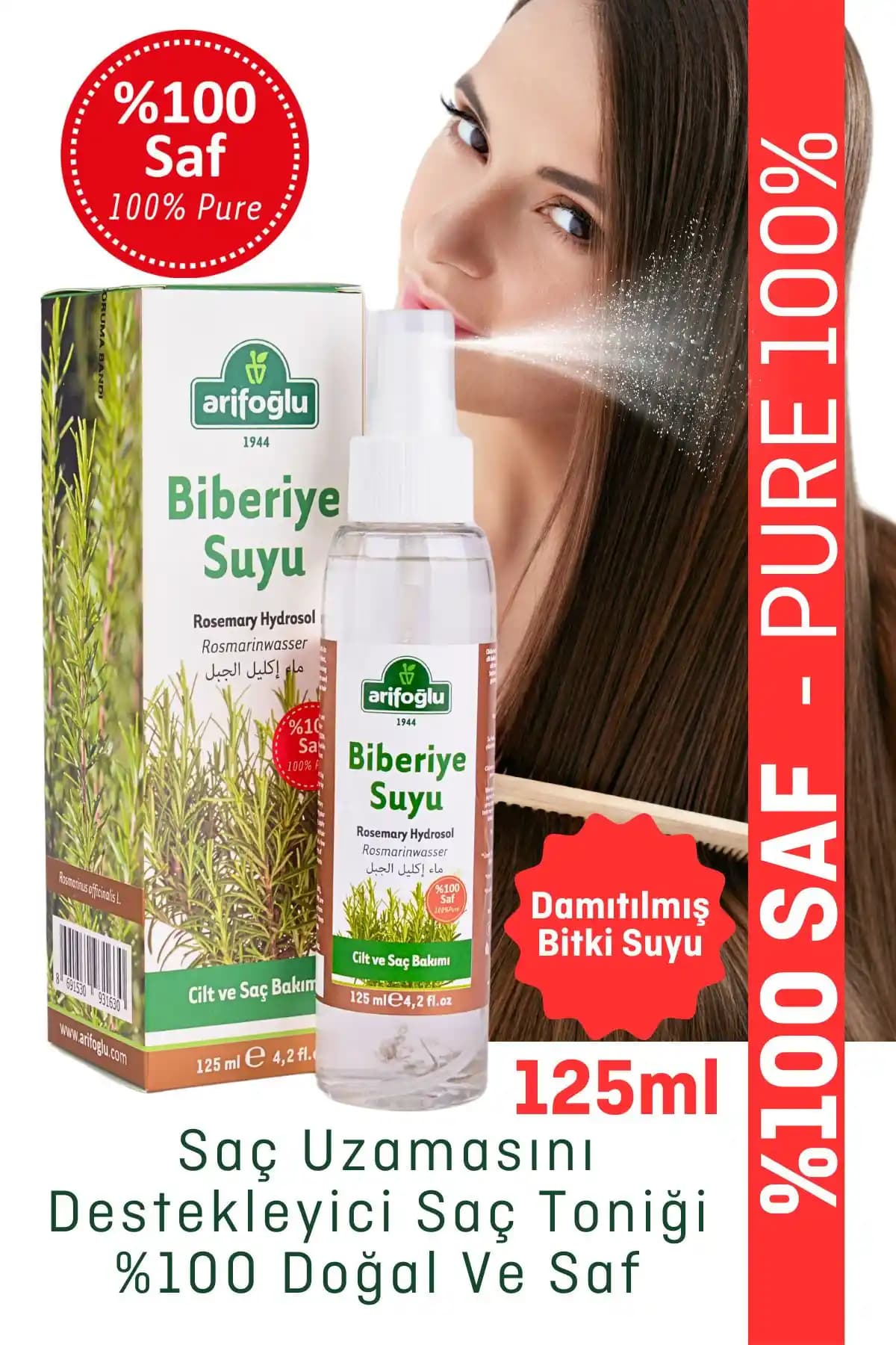 Arifoğlu ve Bade Natural Biberiye Suyu Karşılaştırması Saç Sağlığı Üzerindeki Etkileri