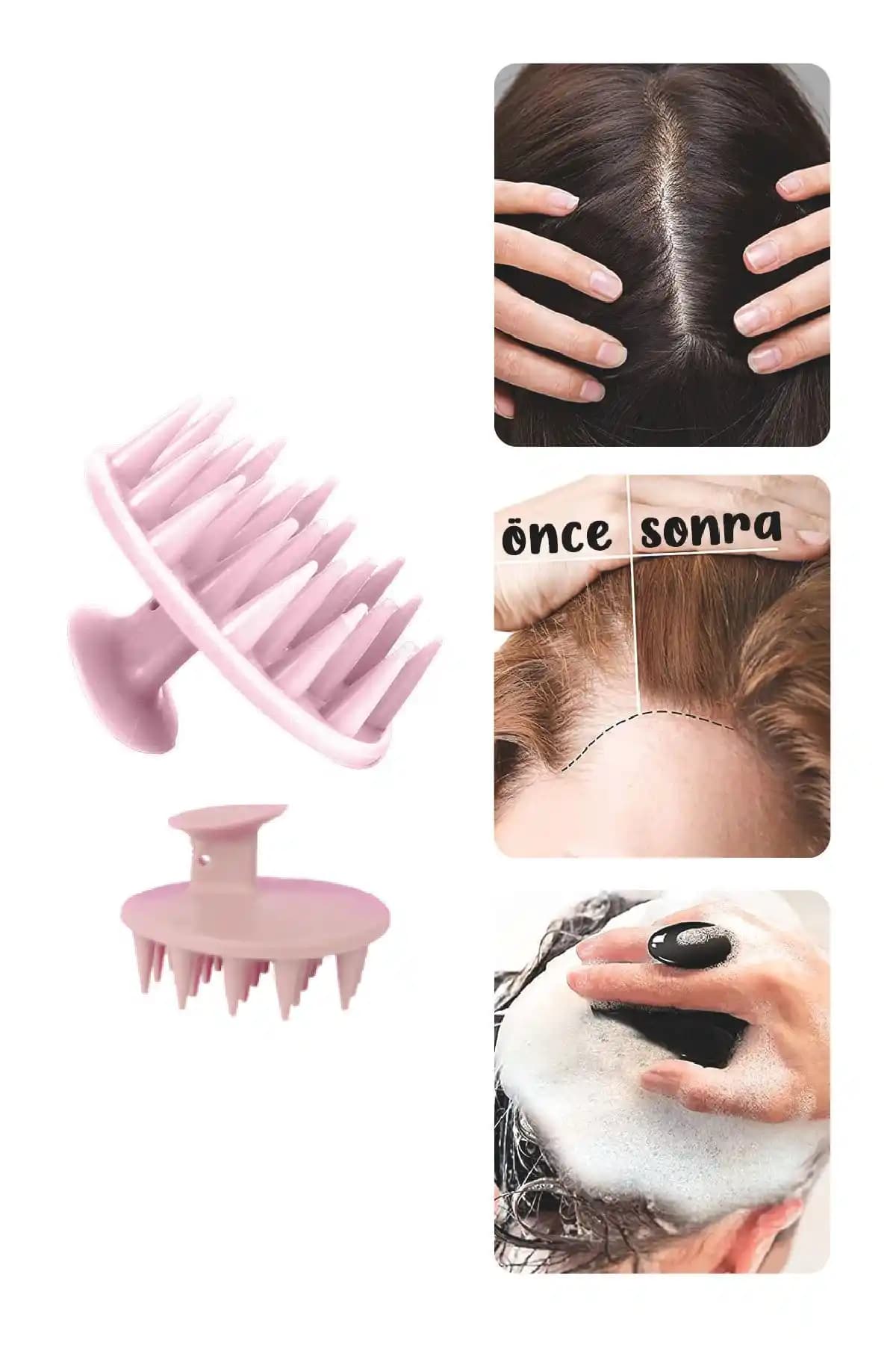 ATA HOME Yumuşak Silikon Saç Bakım Fırçası ve Masaj Tarağı Karşılaştırması