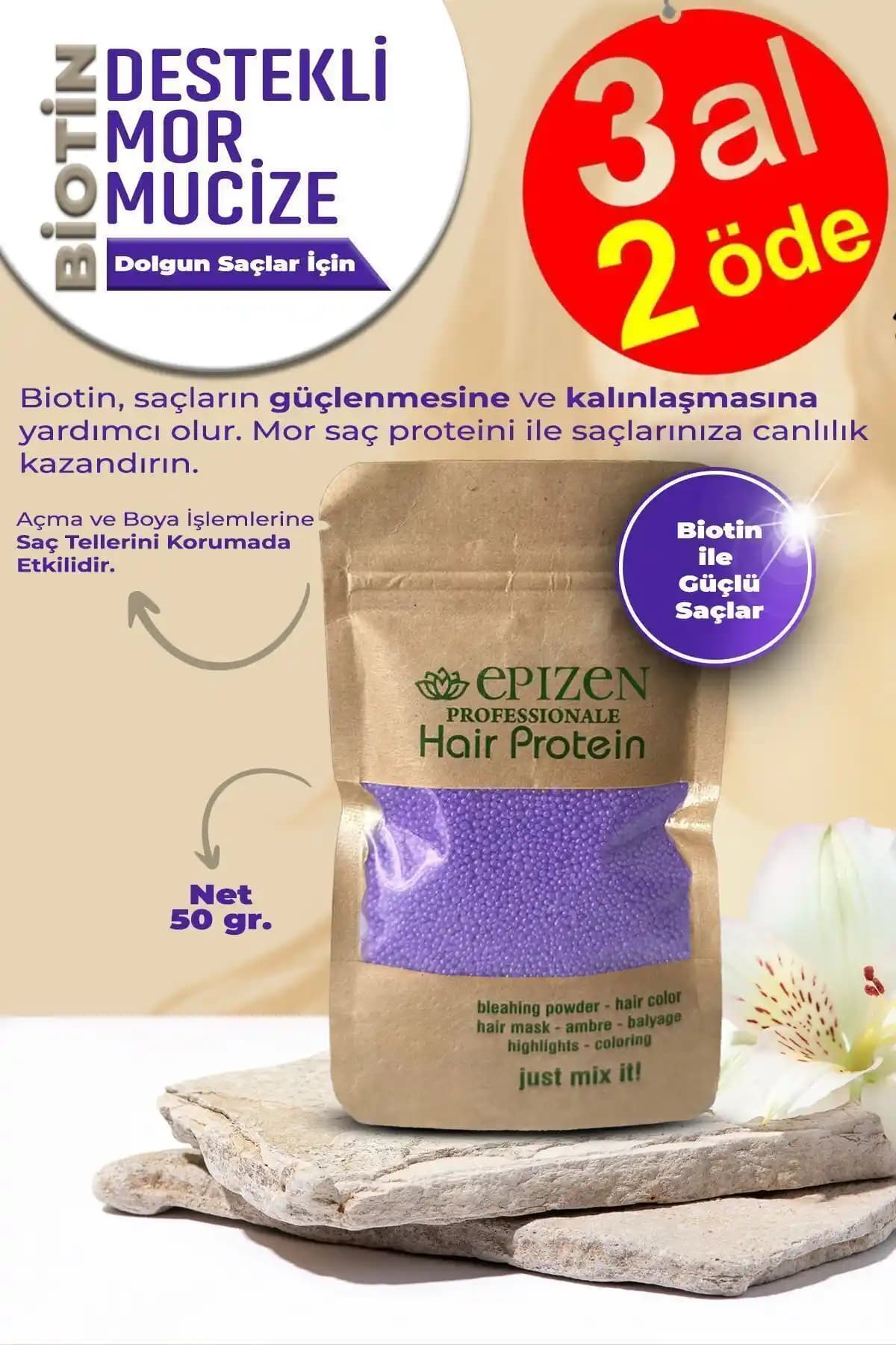 EPİZEN Mor Mucize ve E Vitaminli Saç Bakım Proteini Karşılaştırması