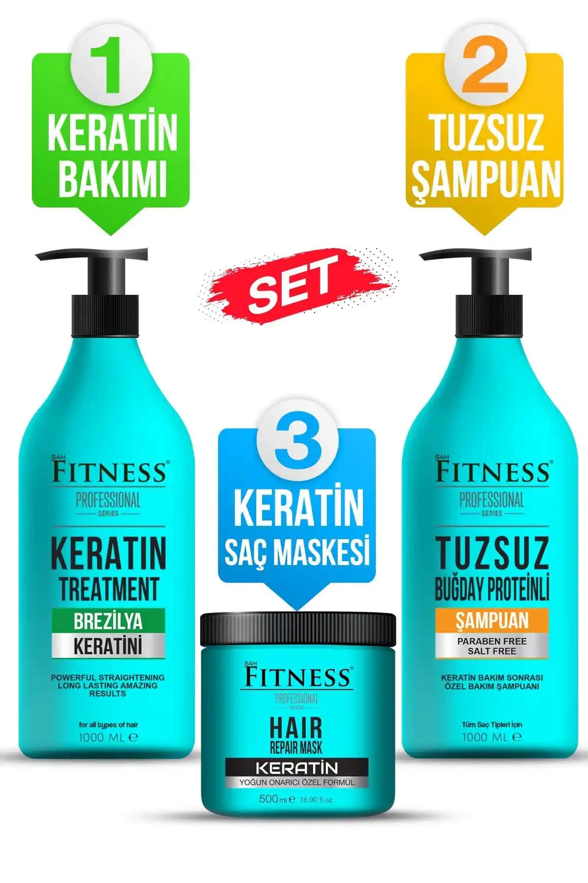 Fitness Professional Brezilya Fönü Keratin ve Sıvı Keratin Bakımı Karşılaştırması