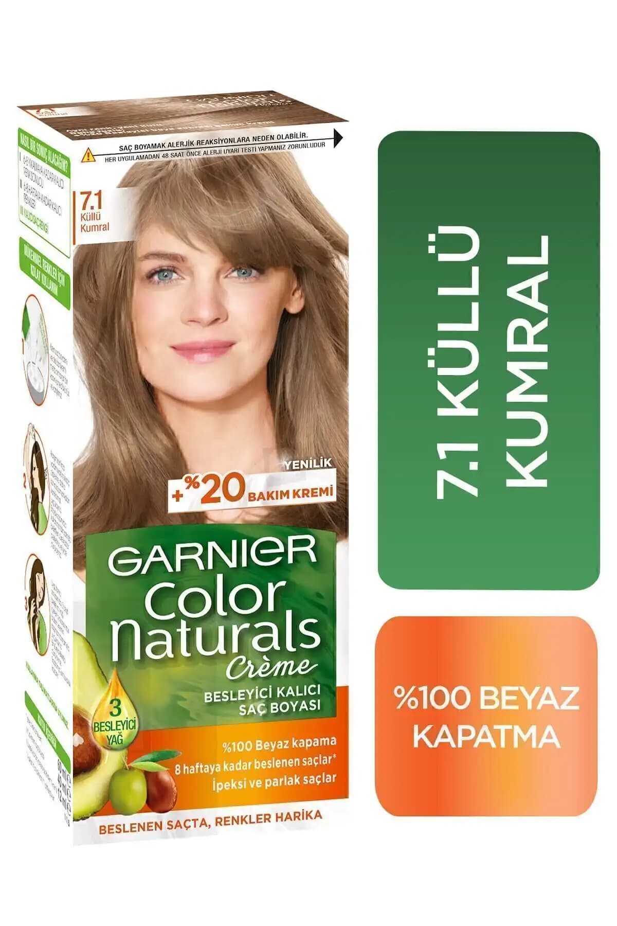 Garnier Color Naturals 7.1 Küllü Kumral ve 8N Doğal Açık Kumral Ürünlerinin Karşılaştırması 1