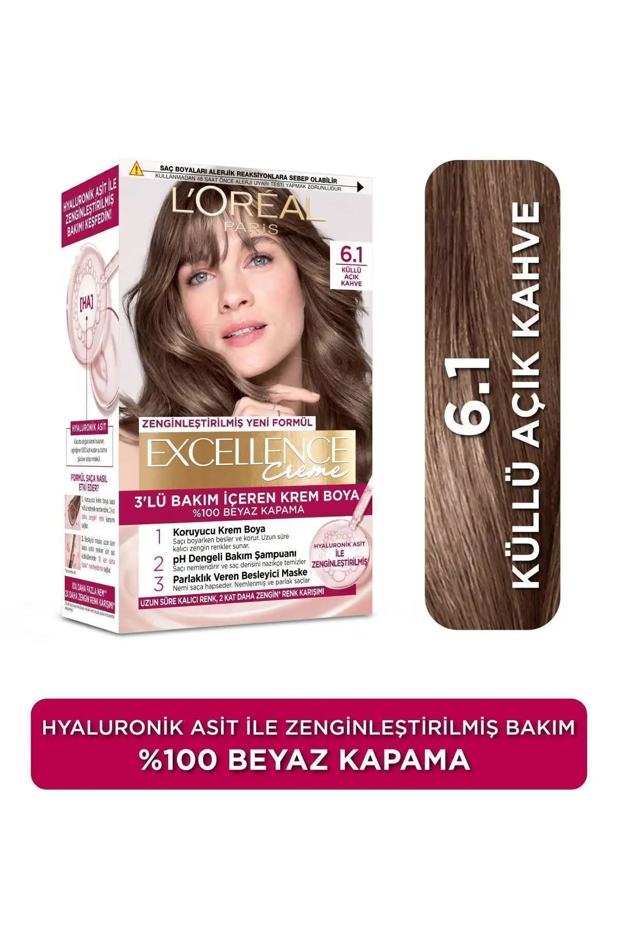 L'Oreal Paris Excellence Creme Saç Boyası Karşılaştırması Türk Kahvesi ve Küllü Açık Kahve 2