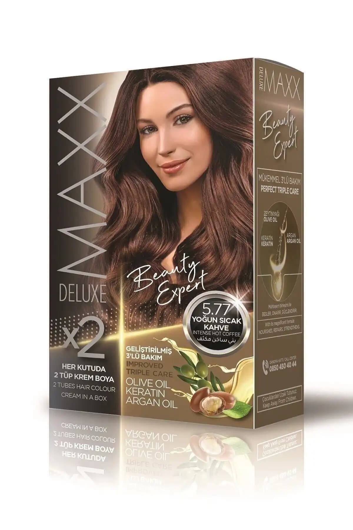 MAXX DELUXE Beauty Expert Saç Boyası Karşılaştırması Küllü Kumral ve Sıcak Kahve Renkleri 2