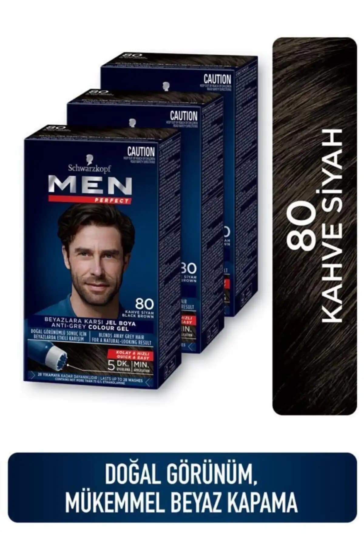 Men Perfect Saç Boyası 80 ve Schwarzkopf Men Perfect 90 Karşılaştırması 1