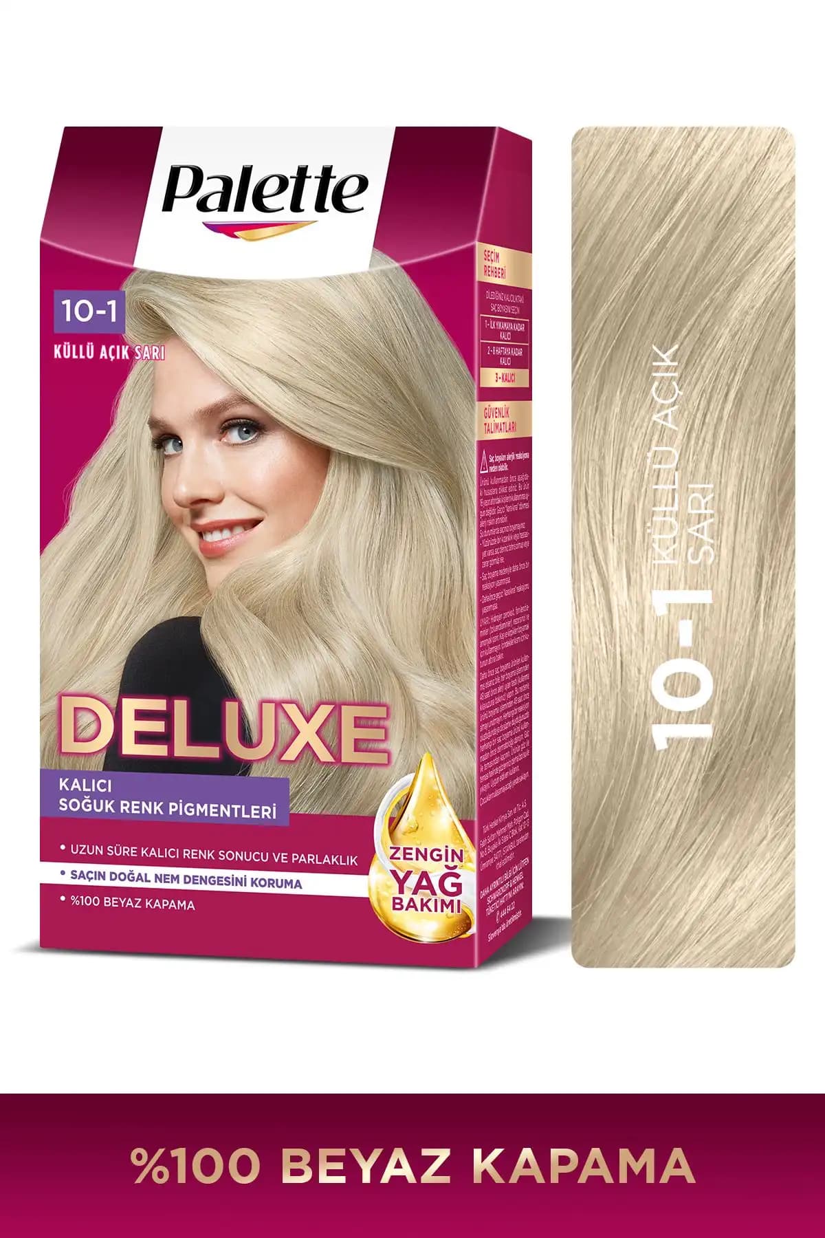 Palette Deluxe 10-1 ve Palette Göz Alıcı Renkler 10-1 Küllü Açık Sarı Karşılaştırması 1