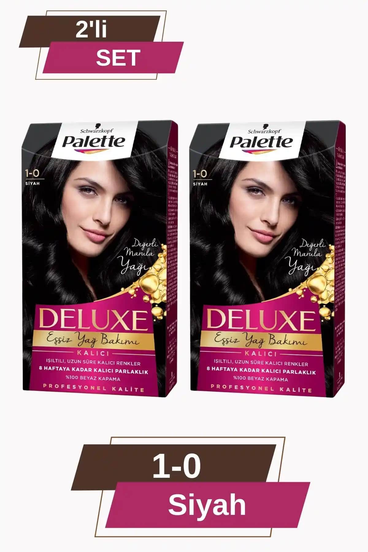 Palette Deluxe ve Palette Göz Alıcı Renkler Siyah Saç Boyaları Karşılaştırması