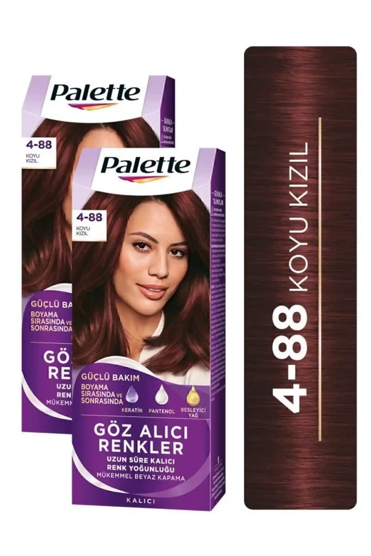Palette Göz Alıcı Renkler 4-88 ve 5-68 Karşılaştırması: Koyu Kızıl ve Kestane Tonlarının Özellikleri ve Kullanıcı Yorumları