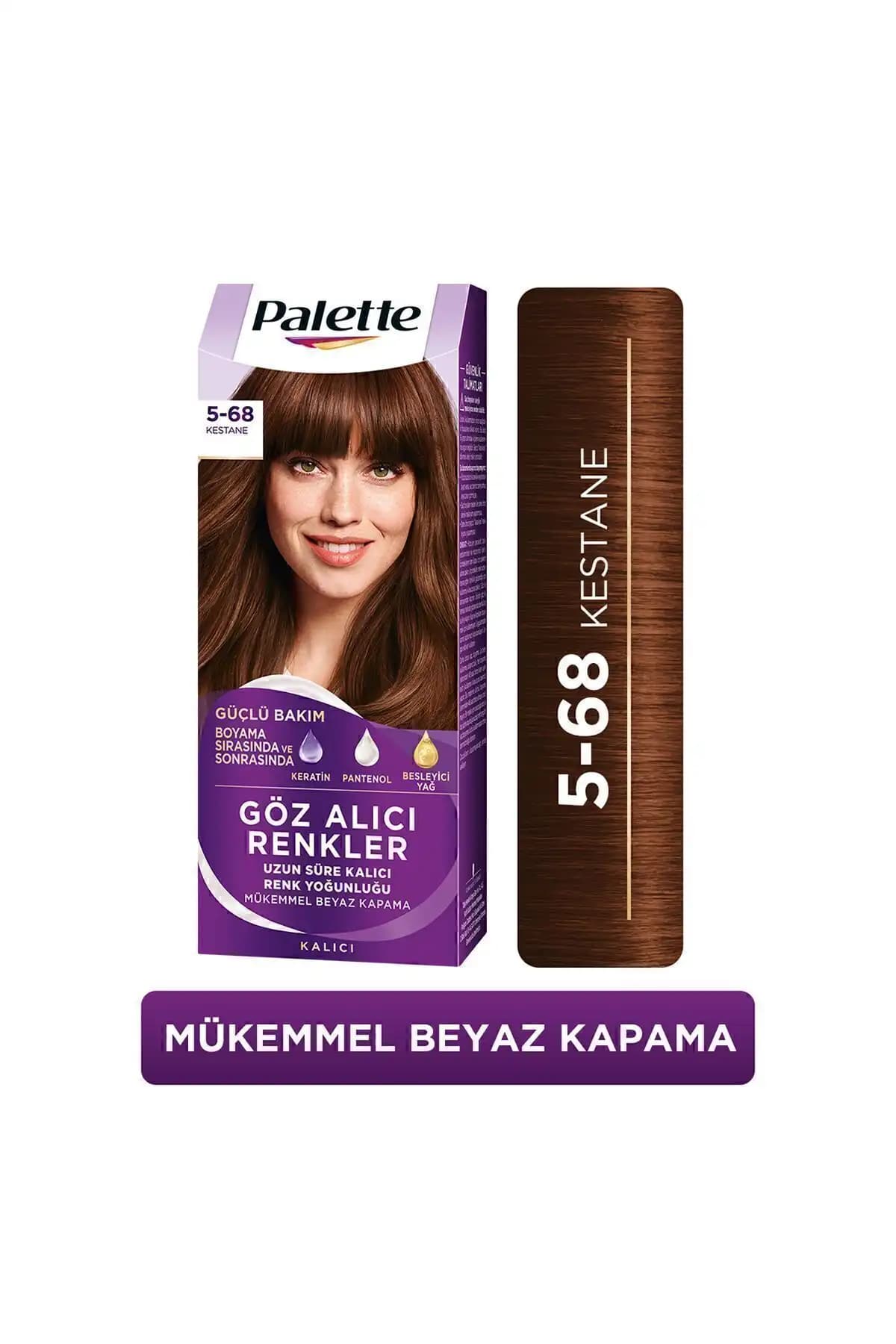 Palette Göz Alıcı Renkler Kestane ve Küllü Kumral Saç Boyası Karşılaştırması ve Özellikleri 1