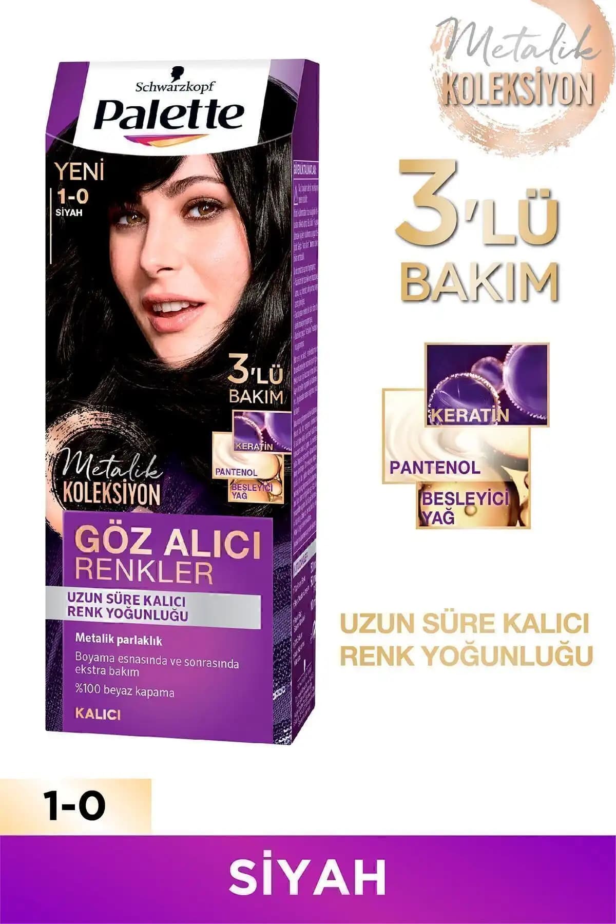 Palette Göz Alıcı Renkler Küllü Kumral ve Siyah Saç Boyası Karşılaştırması 2