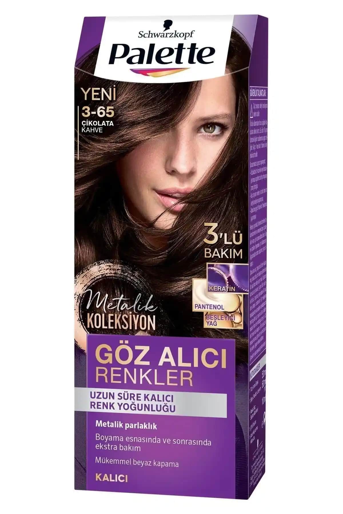 Palette Göz Alıcı Renkler Saç Boyaları Karşılaştırması Kahve ve Kestane Renkleri