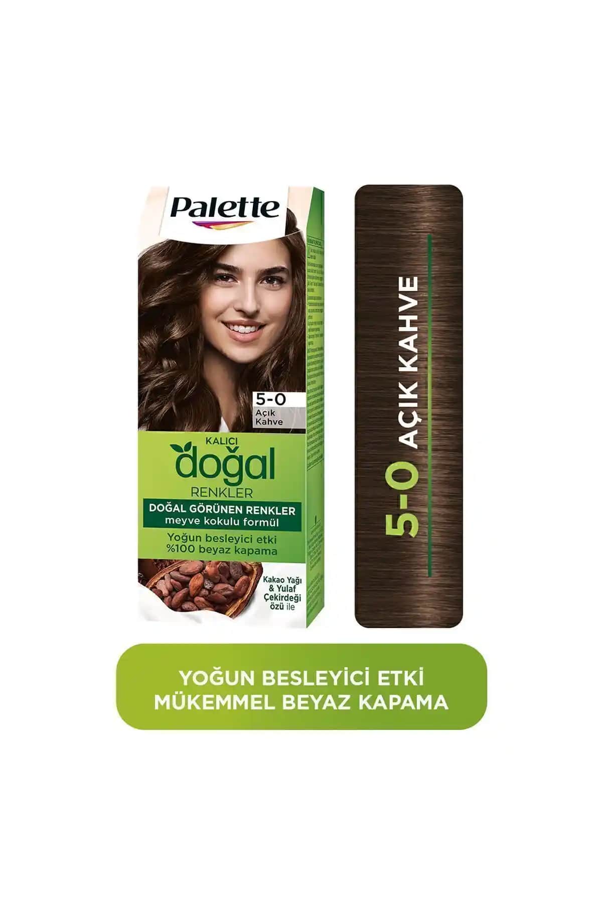 Palette Kalıcı Doğal Renkler 5-0 Açık Kahve ve 6-0 Koyu Kumral Karşılaştırması