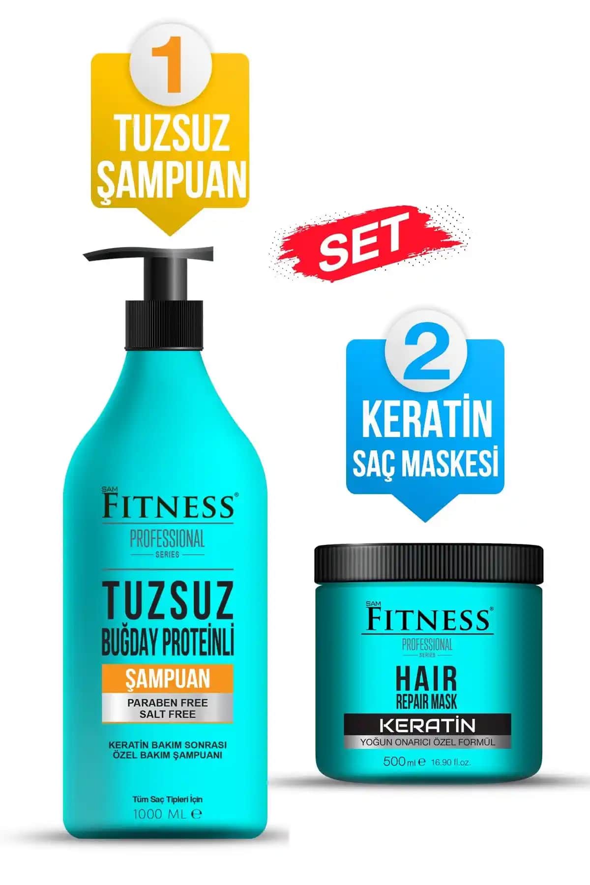 Saç Bakımında Fitness Professional ve Kuaf Tuzsuz Şampuan Karşılaştırması