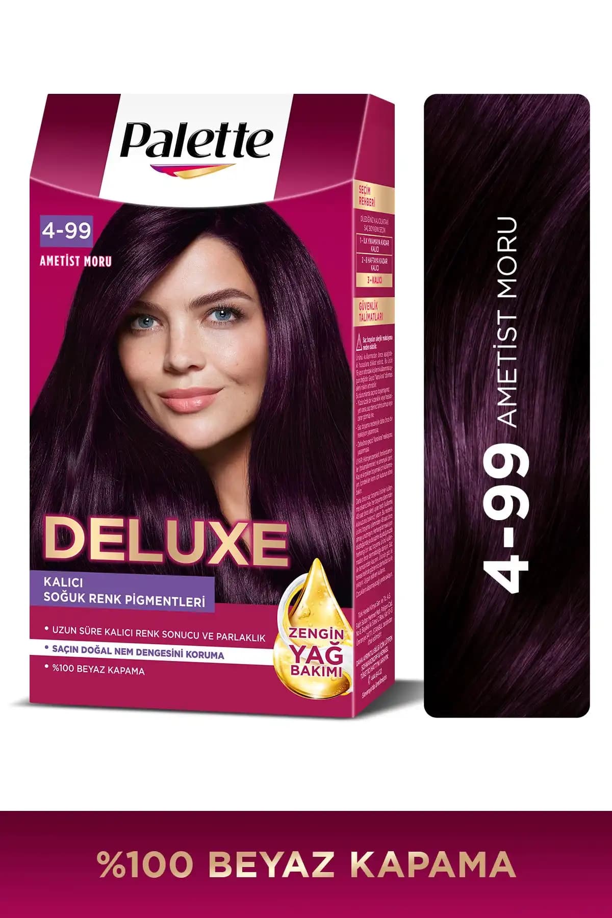 Saç Boyası Karşılaştırması: Palette Deluxe Ametist Moru ve Wella Koleston Naturals 1