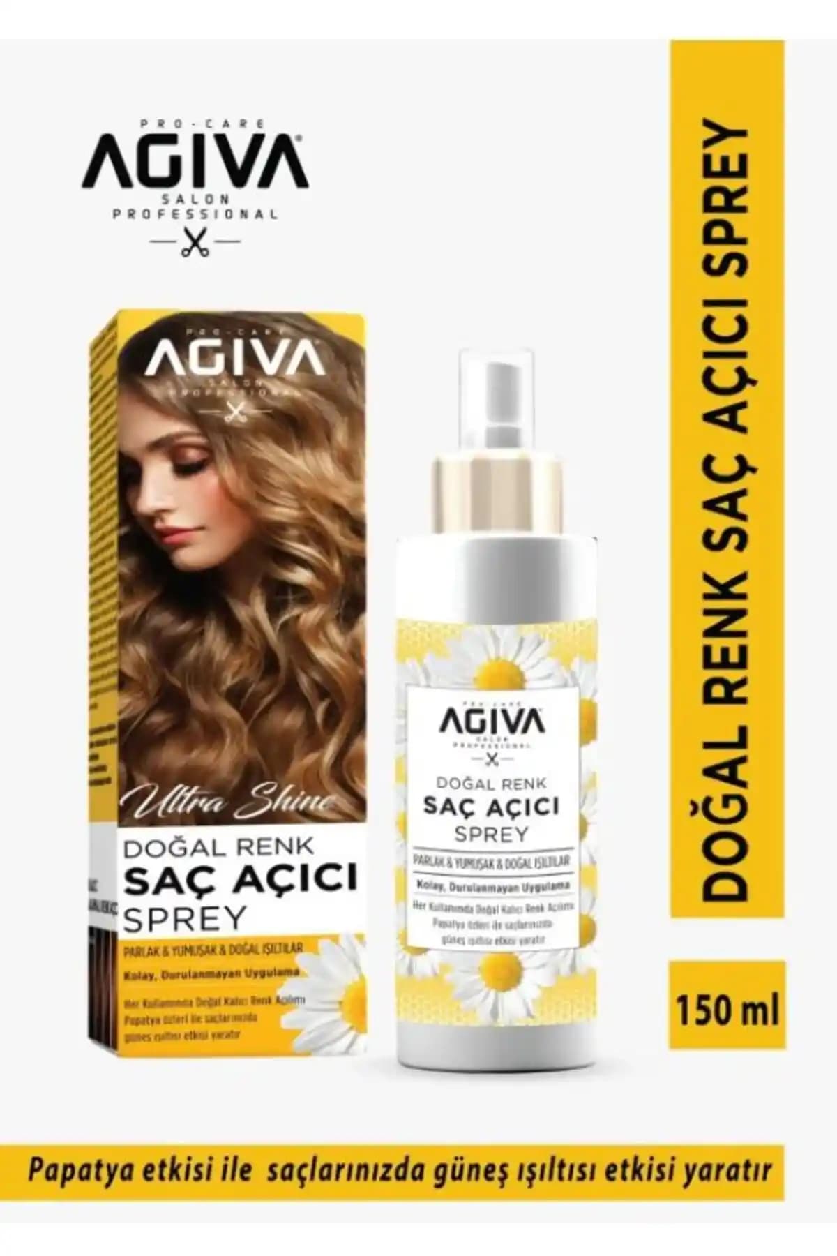 Saç Renk Açıcı Spreyler Agiva Ultra Shine ve NEVA Kozmetik Karşılaştırması