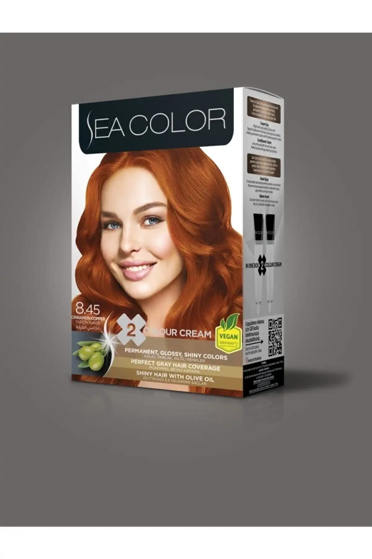 Sea Color 8.00 ve 8/45 Tarçın Bakır Krem Saç Boyası Karşılaştırması 2