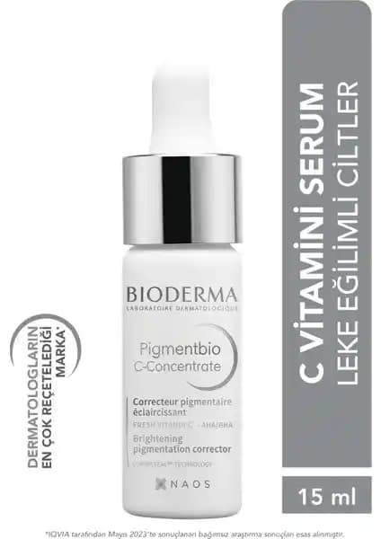 Bioderma Pigmentbio C-Concentrate: 15ml Cilt Bakım Serumu ile Lekeleri Hedefleyin