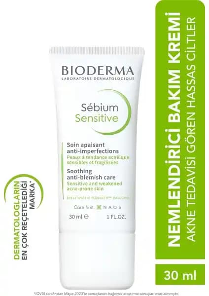 Bioderma Sébium Sensitive: Hassas Ciltler için Nemlendirici ve Yatıştırıcı Krem