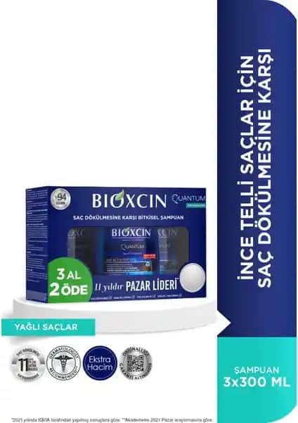 Bioxcin Quantum Bio-Activ Şampuan: Yağlı Saçlar İçin Etkili Çözüm