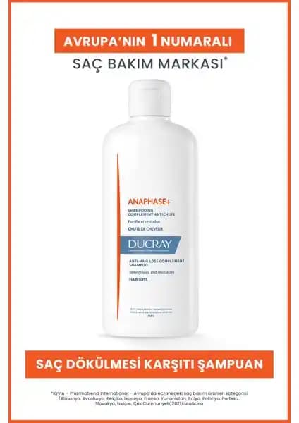 Ducray Anaphase+ Şampuan: Saç Dökülmesine Karşı Etkili Çözüm 400 ml