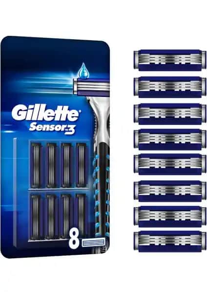 Gillette Sensor3 Yedek Tıraş Bıçağı: Konforlu ve Pürüzsüz Tıraş Deneyimi