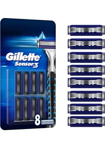 Gillette Sensor3 Yedek Tıraş Bıçağı: Konforlu ve Pürüzsüz Tıraş Deneyimi