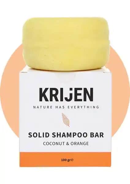 Krijen Hindistan Cevizi & Portakal Kabuğu Katı Şampuan: Doğal Saç Bakımı