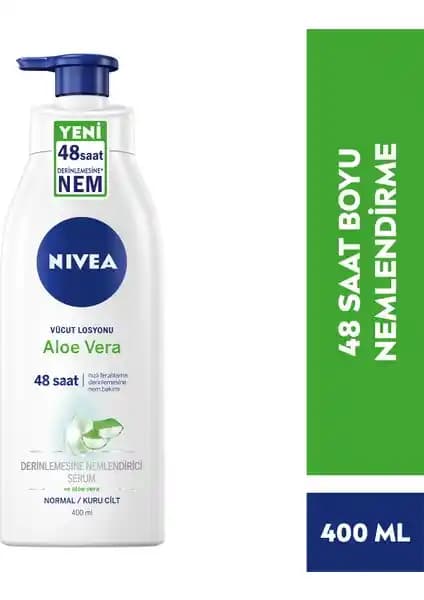 NIVEA Aloe Vera Vücut Losyonu ile Derinlemesine Nemlendirme ve Cilt Bakımı