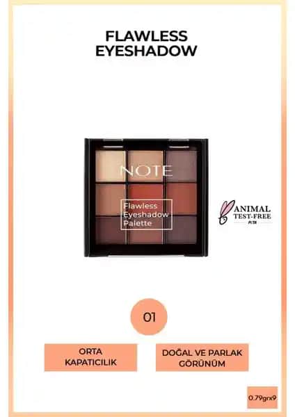 Note Flawless Göz Far Paleti 01: Pratik ve Kaliteli Göz Makyajı İçin İdeal Seçenek