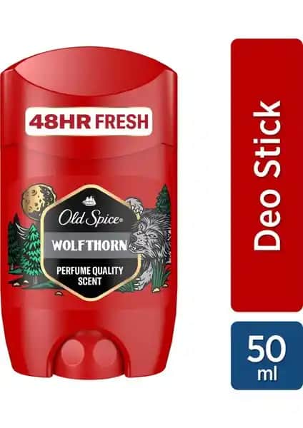 Old Spice Wolfthorn Erkekler İçin Yenilikçi Alüminyumsuz Stick Deodorant Özellikleri