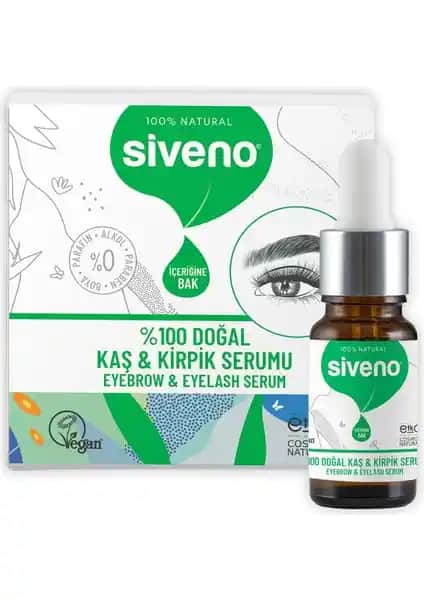 Siveno %100 Doğal Kaş ve Kirpik Serumu ile Canlı Görünüm Elde Edin
