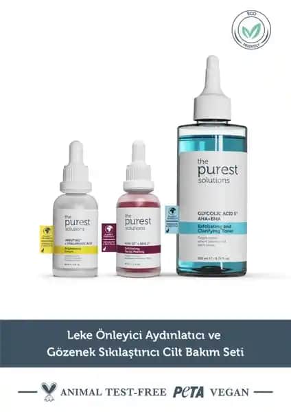 The Purest Solutions Önleyici Aydınlatıcı Cilt Bakım Seti TPS112 ile Cildinize Parlaklık Katın