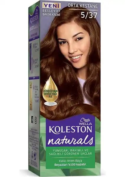Wella Koleston Naturals 5/37 Orta Kestane: Kalıcı ve Canlı Renk Deneyimi İçin Tercih