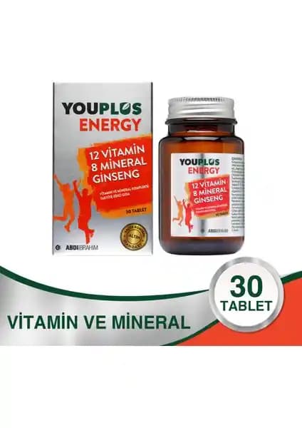 Youplus Energy Vitamin ve Mineral Kompleksi: Enerji ve Zindelik İçin Takviye
