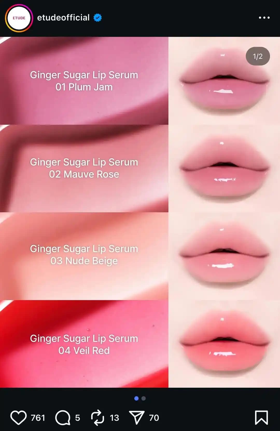 ETUDE Ginger Sugar Lip Serum: Nemlendirici ve Hafif Pigmentli Dudak Parlatıcısı İncelemesi