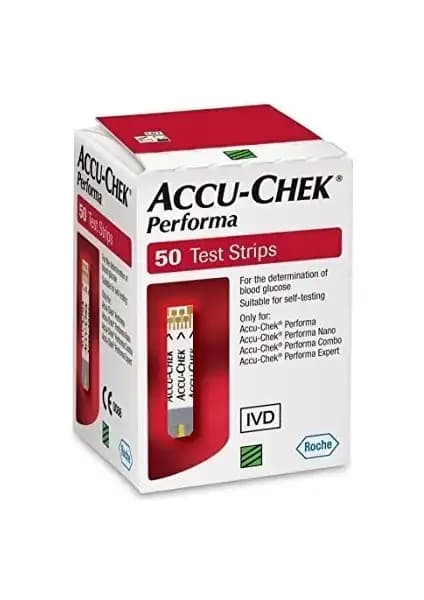 Accu-Chek Performa Nano 50'li Kan Şekeri Ölçüm Çubuğu Güvenilir ve Pratik Kullanım
