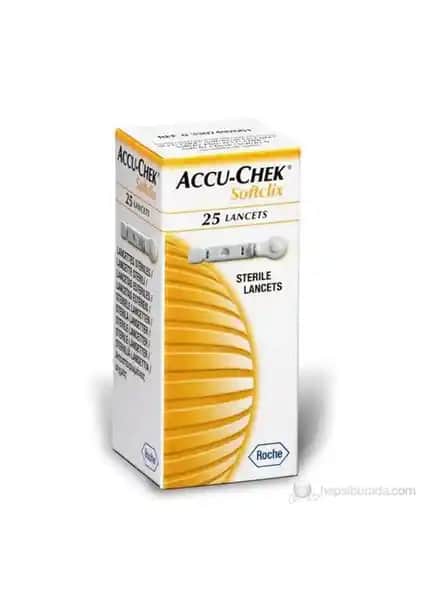 Accu-Chek Softclix Lancet Steril İğne 25 Adet Güvenli Parmak Delme Deneyimi