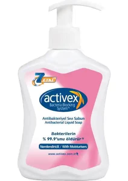 Activex Antibakteriyel Nemlendirici Sıvı Sabun 300 Ml Güvenli ve Etkili El Hijyeni Çözümü