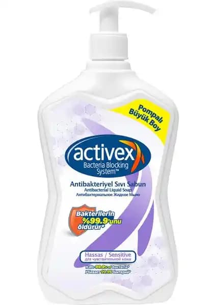 Activex Antibakteriyel Sıvı Sabun Hassas Koruma Günlük Hijyen İçin Güçlü ve Cilt Dostu Çözüm
