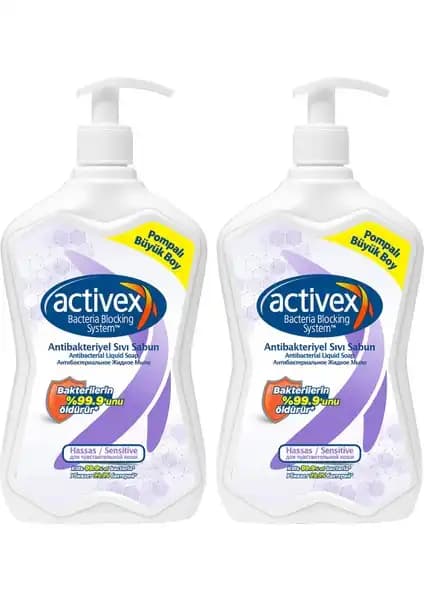 Activex Hassas Antibakteriyel Sıvı Sabun 2x700ml ile Günlük Hijyeninizi Güçlendirin