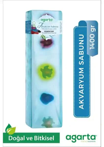 Agarta Doğal 1400 Gr El Yapımı Akvaryum Sabun Blok Doğallık ve Güvenle Temizlik