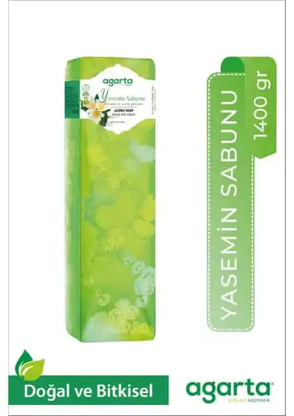 Agarta Doğal 1400 Gr Yasemin Sabun Blok: Doğal ve Cilt Dostu El Yapımı Sabun