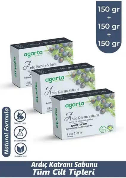 Agarta Doğal Ar<dı>ç Katranı Sabunu: Cilt ve Saç Bakımında Doğal ve Etkili Çözüm