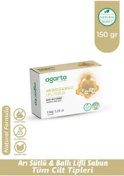 Agarta Doğal Arı Sütlü-Ballı-Lifli Sabun: Cilt Sağlığı ve Güzelliği İçin Doğal Çözüm