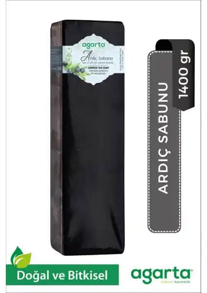 Agarta Doğal El Yapımı Arç Katranı Sabun Blok 1400g Doğal ve Güçlü Cilt Bakımı İçin