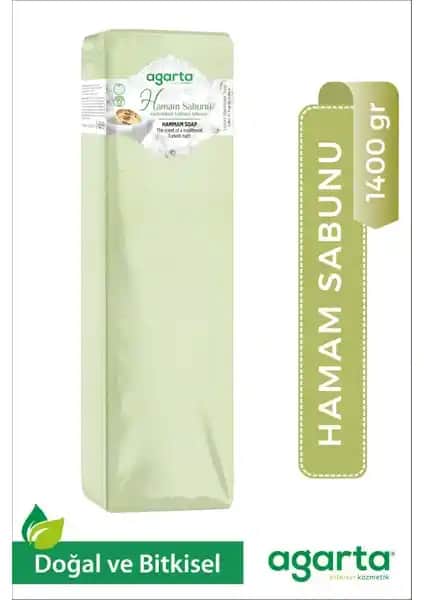 Agarta Doğal El Yapımı Hamam Sabunu 1400 Gr Cilt Temizliği ve Canlandırıcı Etki