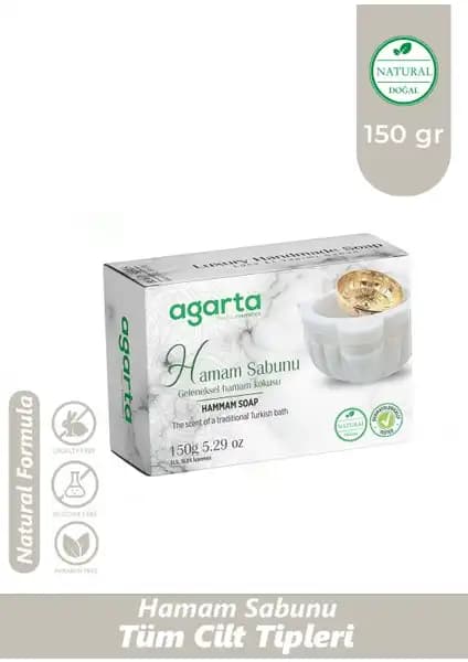 Agarta Doğal El Yapımı Hamam Sabunu: Hassas ve Sağlıklı Ciltler İçin Doğal Temizlik