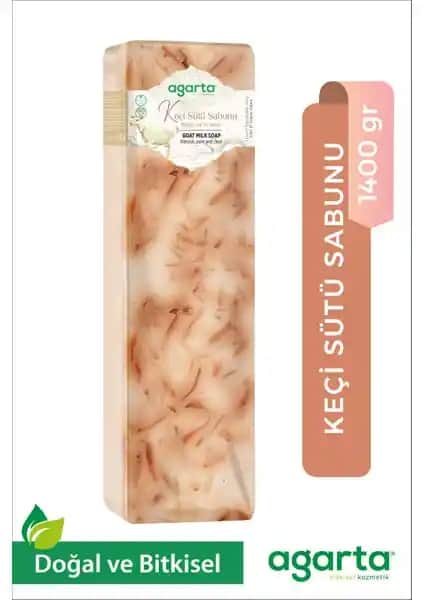 Agarta Doğal Keçi Sütü Sabunu 1400 Gram El Yapımı Çok Yönlü Cilt ve Saç Bakım Ürünü