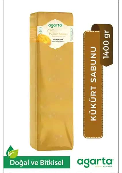 Agarta Doğal Kükürt Sabunu 1400 Gr El Yapımı Doğal Cilt ve Saç Bakım Ürünü